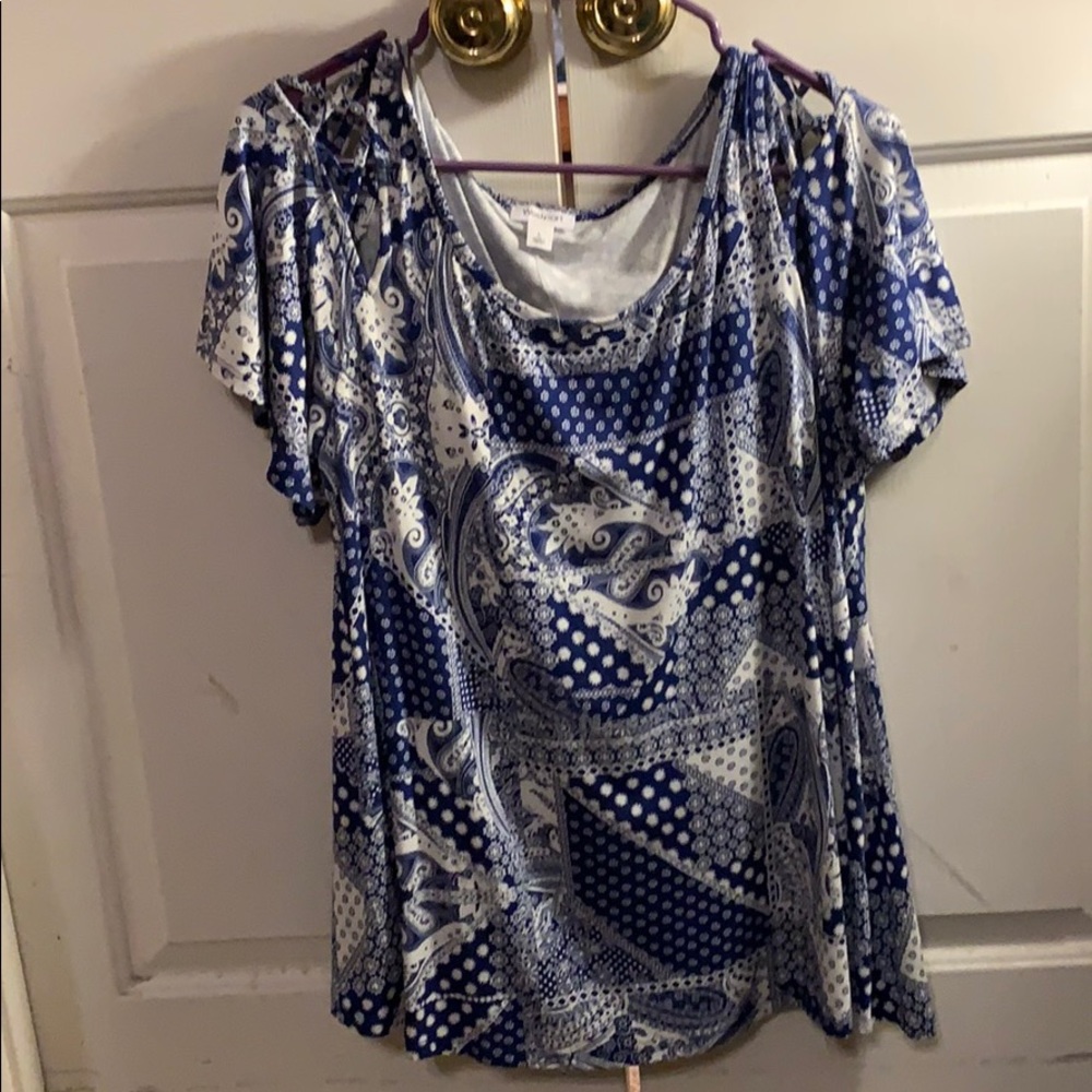 Westport Blue/White blouse